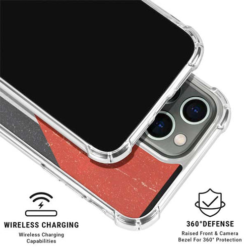 Jordan Flag Distressed iPhone 16 Pro Clear Case